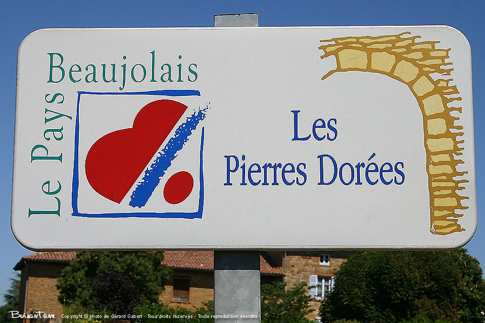 Panneau - Le Beaujolais des Pierres Dorées